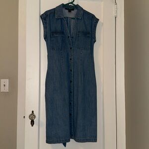 French Connection Blue Denim wrap dress
